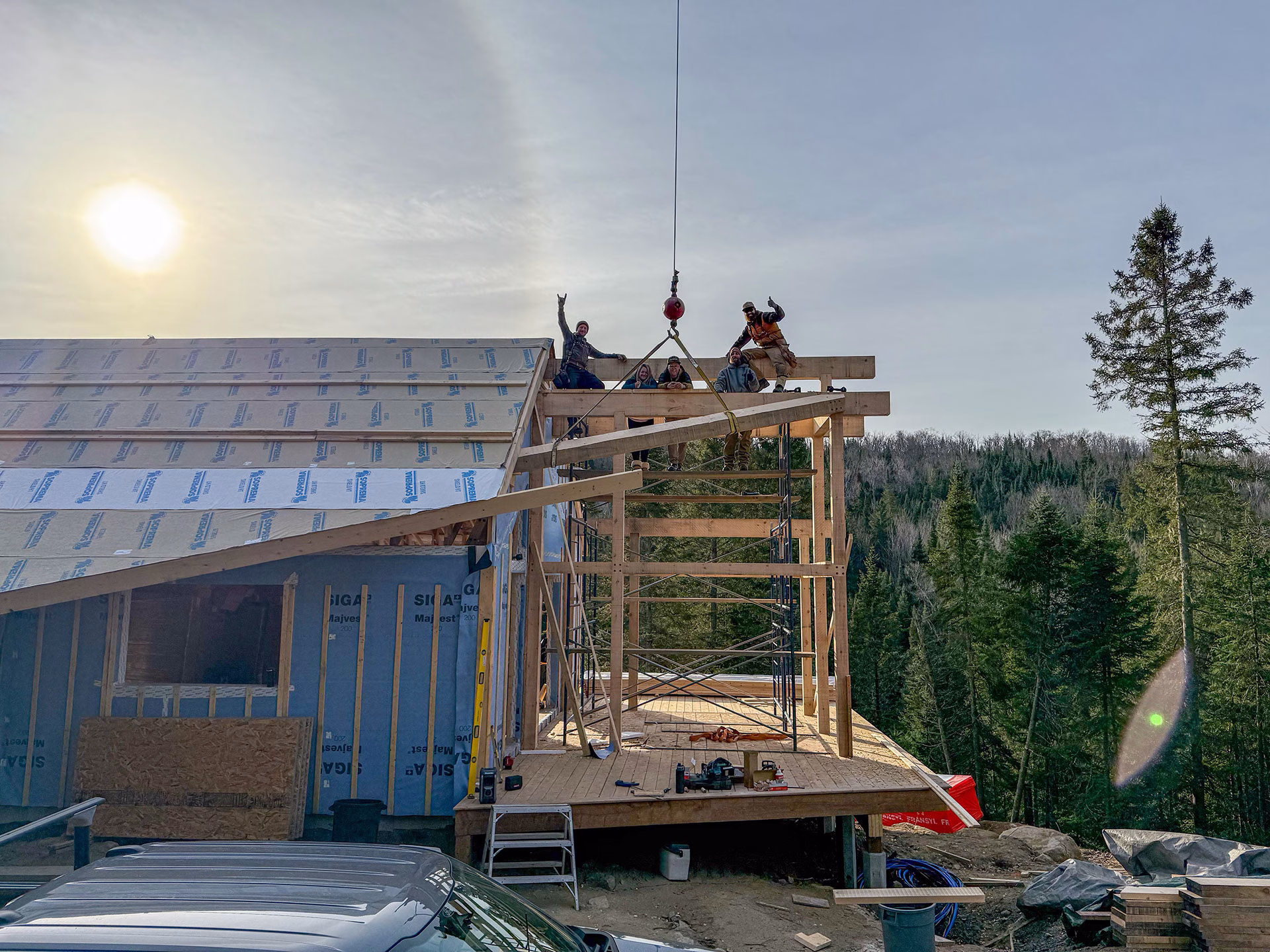 Étapes construction Maison Toundra Construction Laurentides